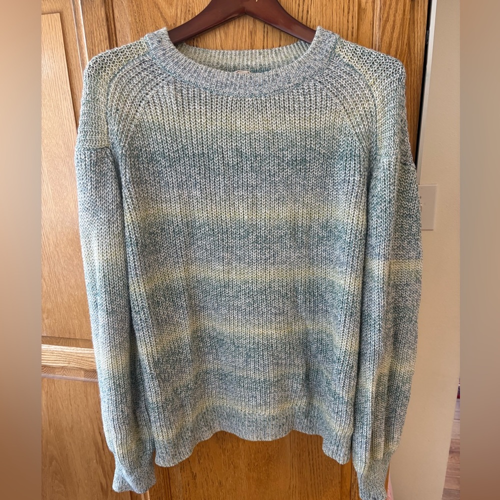 a.n.a Blue and yellow Knit Sweater